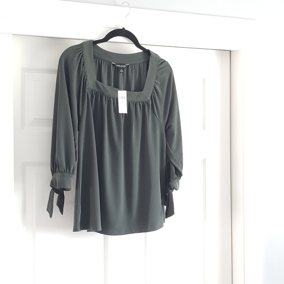 Banana Republic Forest Green Blouse - Picture 3 of 5
